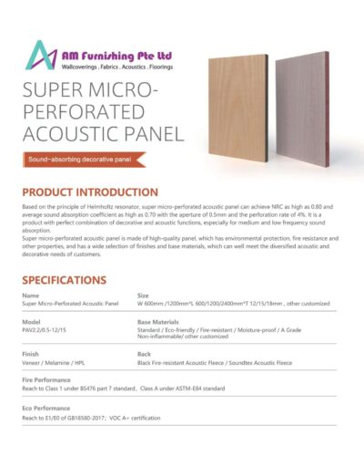 Super Micro-Perforated Acoustic